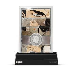 Two Face's Coin Batman DC Comics Collectible Silver Set by Agoro
