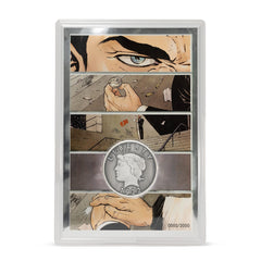 Two Face's Coin Batman DC Comics Collectible Silver Set by Agoro
