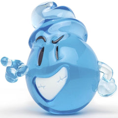 Dripple (Blue) Resin Art Sculpture by Sket-One