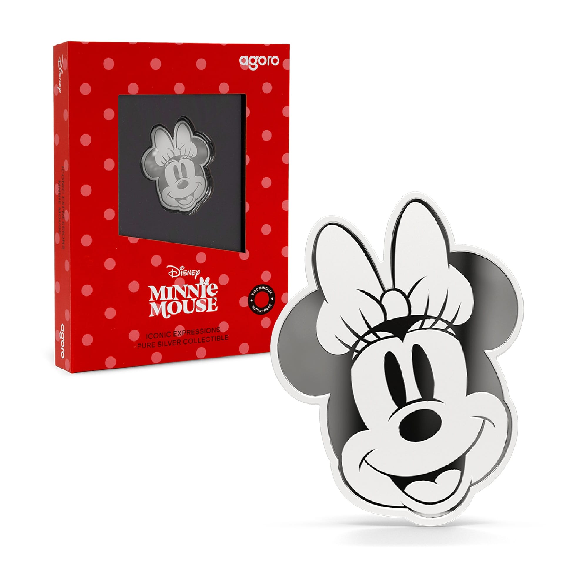 Minnie Mouse - Mickey and Friends - Iconic Expressions Silver Collectible by Agoro