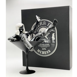 Extra Dry Martini Girl 10" Figure (Black Inverse) by McBess x Martian Toys