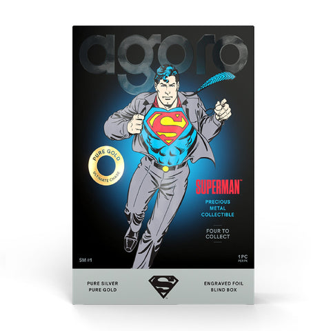 Superman DC Comics Blind Box Silver Collectible by Agoro