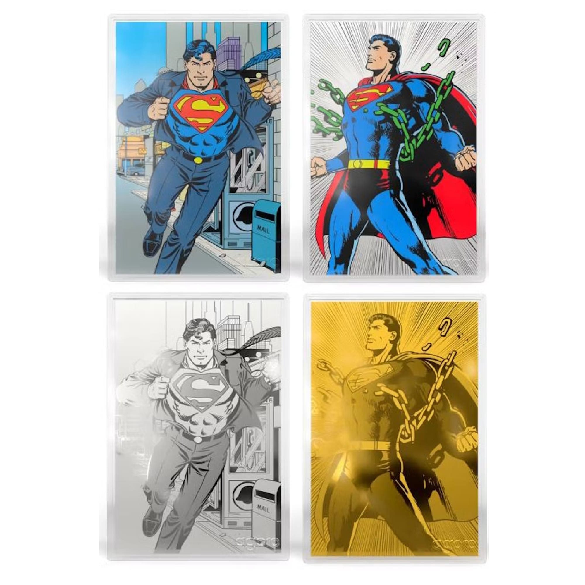 Superman DC Comics Blind Box Silver Collectible by Agoro