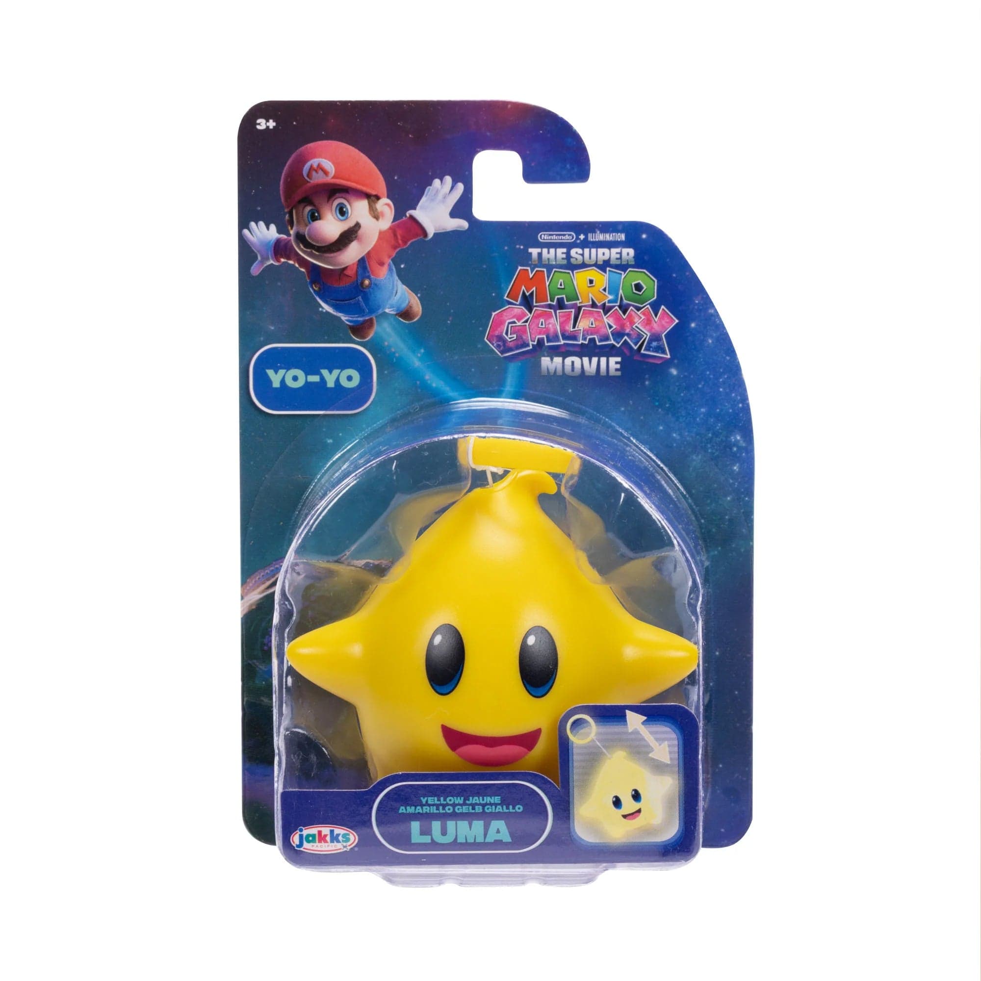 Luma Star Yo-Yo 3 Pack Set Super Mario Galaxy Movie Jakks Pacific