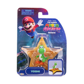 Yoshi 1.5 inch Mini Star Figure Super Mario Galaxy Movie Jakks Pacific