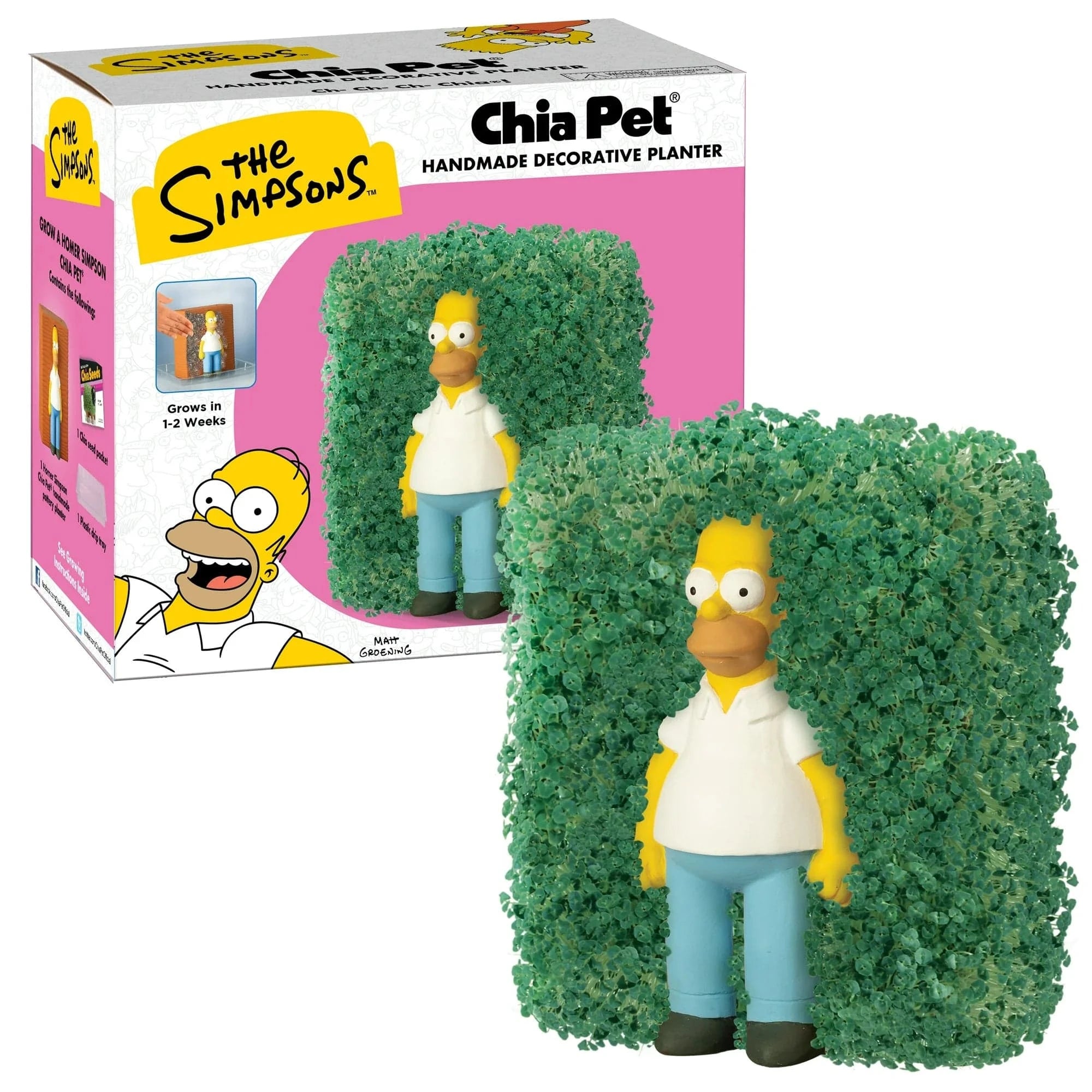Homer in Hedges - The Simpsons Chia Pet