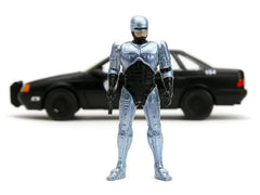 RoboCop Hollywood Rides 1:24 Scale 1986 Ford Taurus Police Car with RoboCop Figure by Jada Toys
