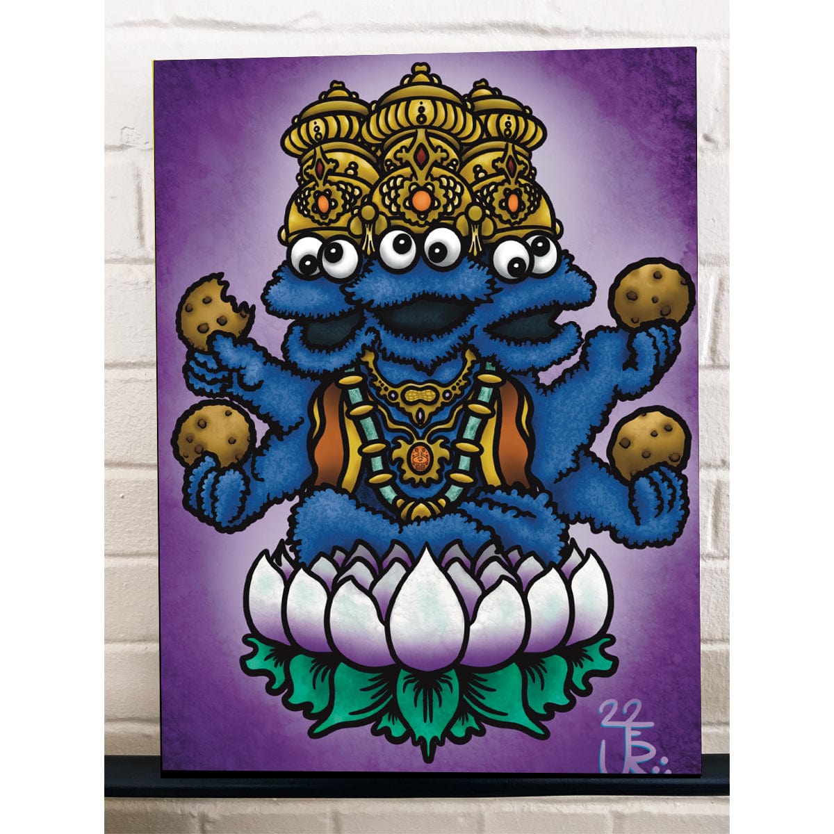 Cookie BrahMonster Canvas Art Print by JesseJFR