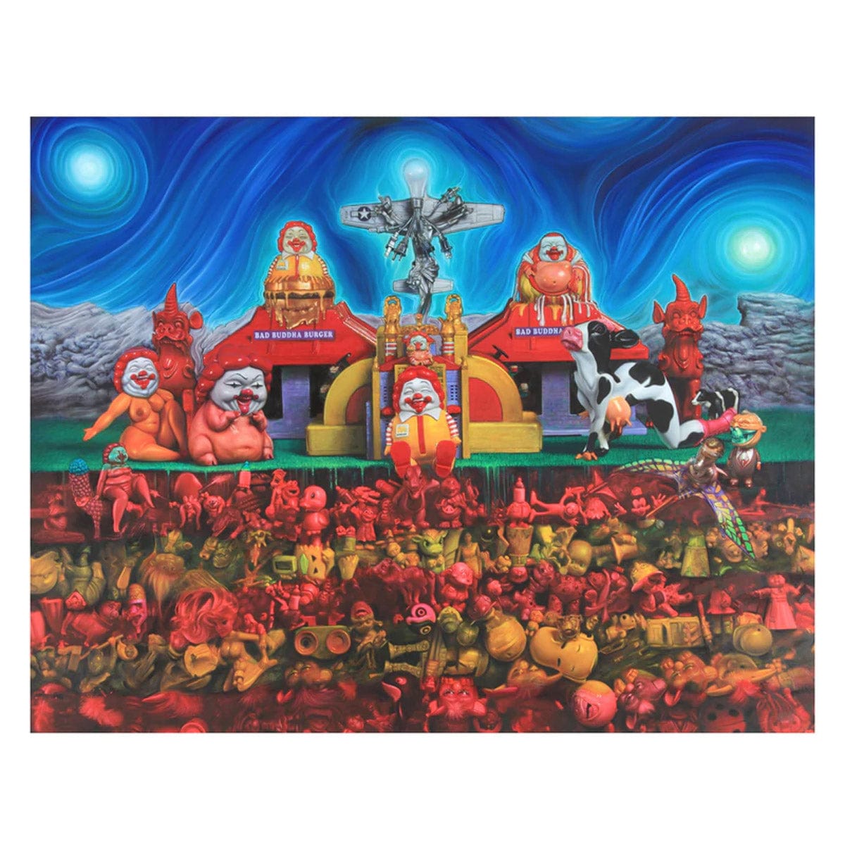 Greetings from Delusionville - Deluxe Hardcover Book by Ron English