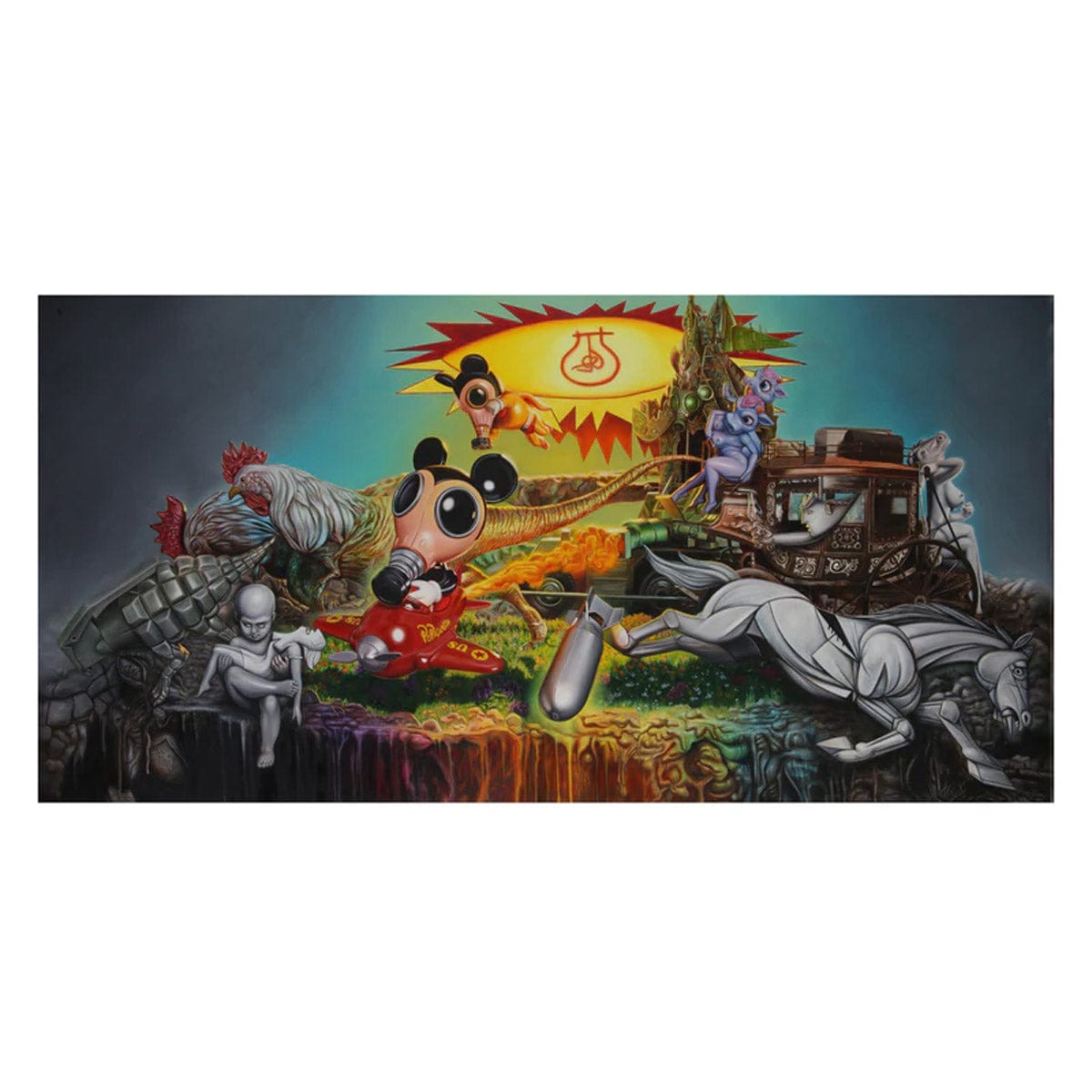 Greetings from Delusionville - Deluxe Hardcover Book by Ron English