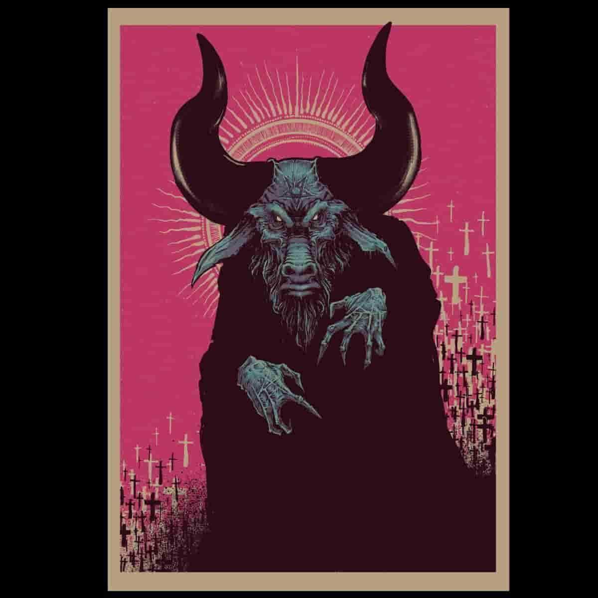 Devil Writing A Check The Devil - Special Edition 8x11 Lithograph Print by Godmachine