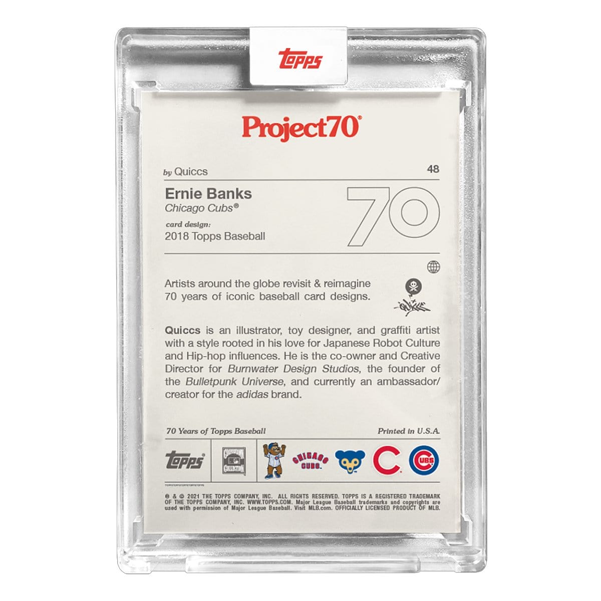 Ernie Banks by Quiccs - Topps Project 70