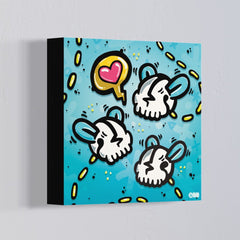 The Fooligans 'Blue' Limited Release 12x12 Single Canvas Print by OddGrass x IamRetro