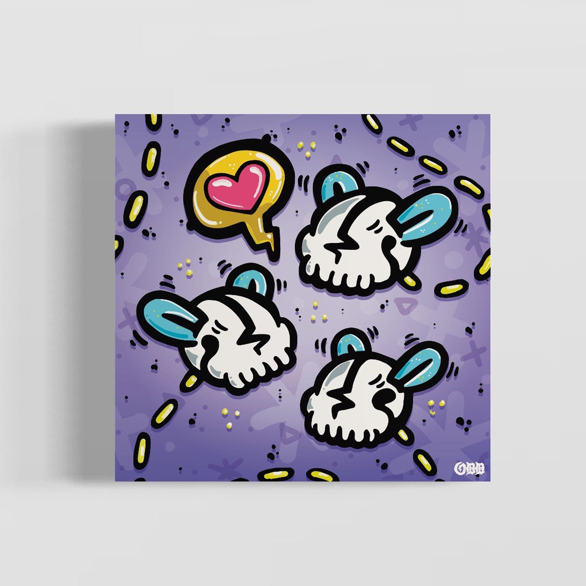 The Fooligans 'Complete Set' Limited Release 12x12 Single Canvas Prints by Oddgrass x IamRetro