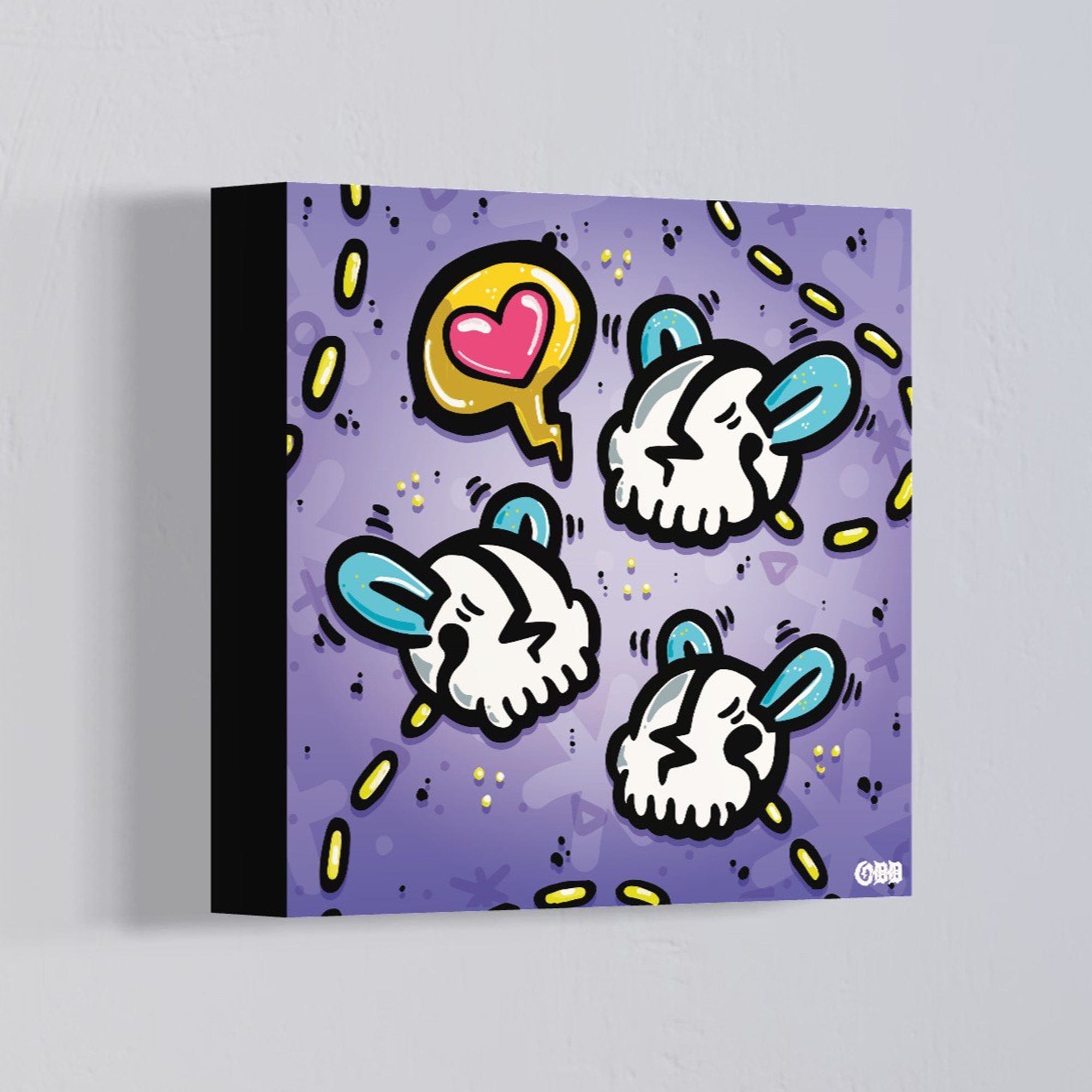 The Fooligans 'Complete Set' Limited Release 12x12 Single Canvas Prints by Oddgrass x IamRetro