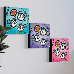 The Fooligans 'Complete Set' Limited Release 12x12 Single Canvas Prints by Oddgrass x IamRetro