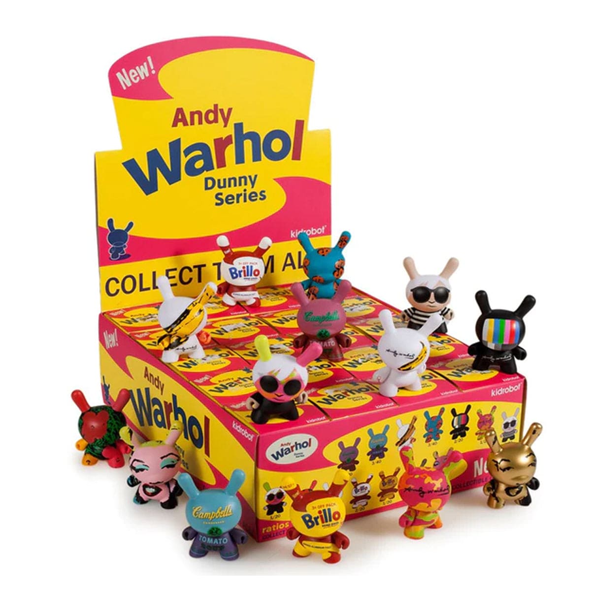 Kidrobot dunny Andy Warhol 4体セット B Amazon.com: Andy Warhol Full Case of 24 Dunny Series 2