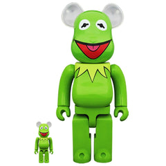 Kermit the Frog 400% + 100% Bearbrick by Medicom
