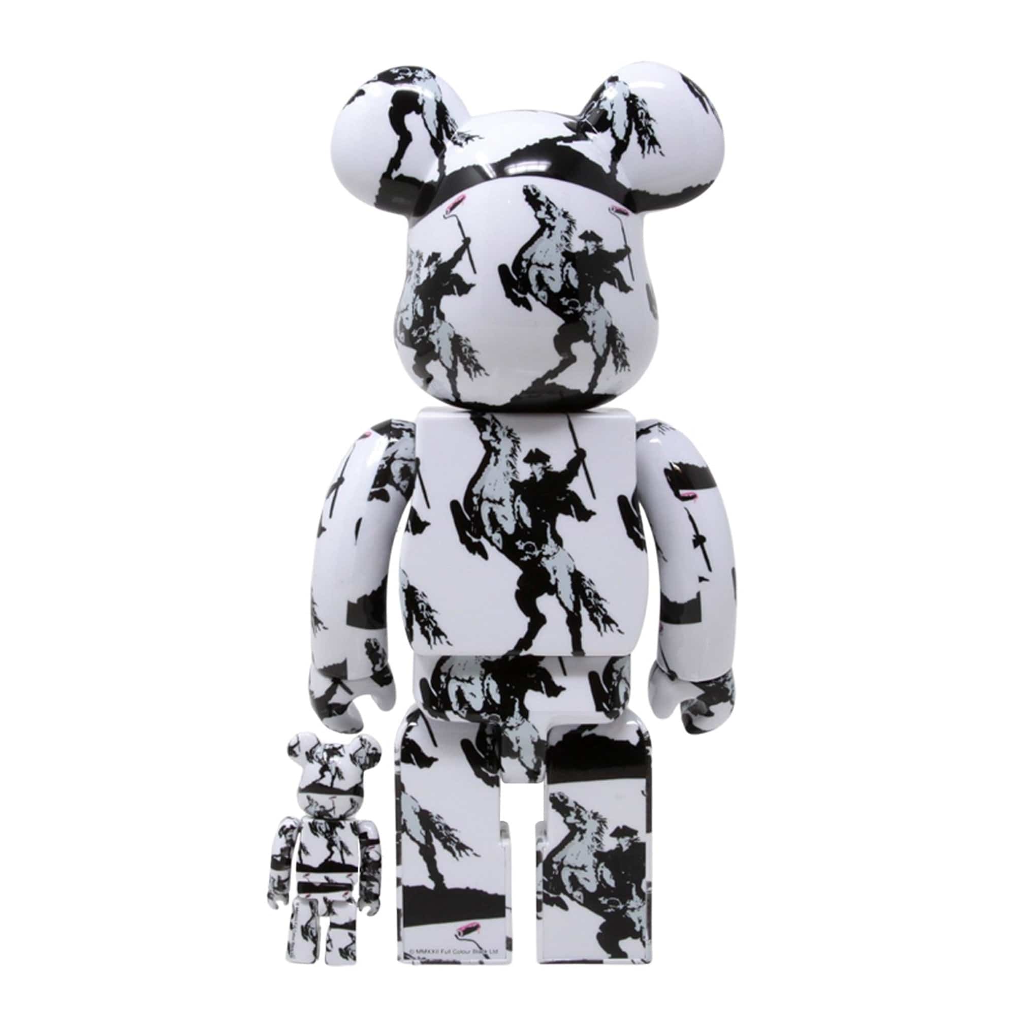 HighwayMan 400% + 100% Bearbrick Combo by Banksy x Medicom