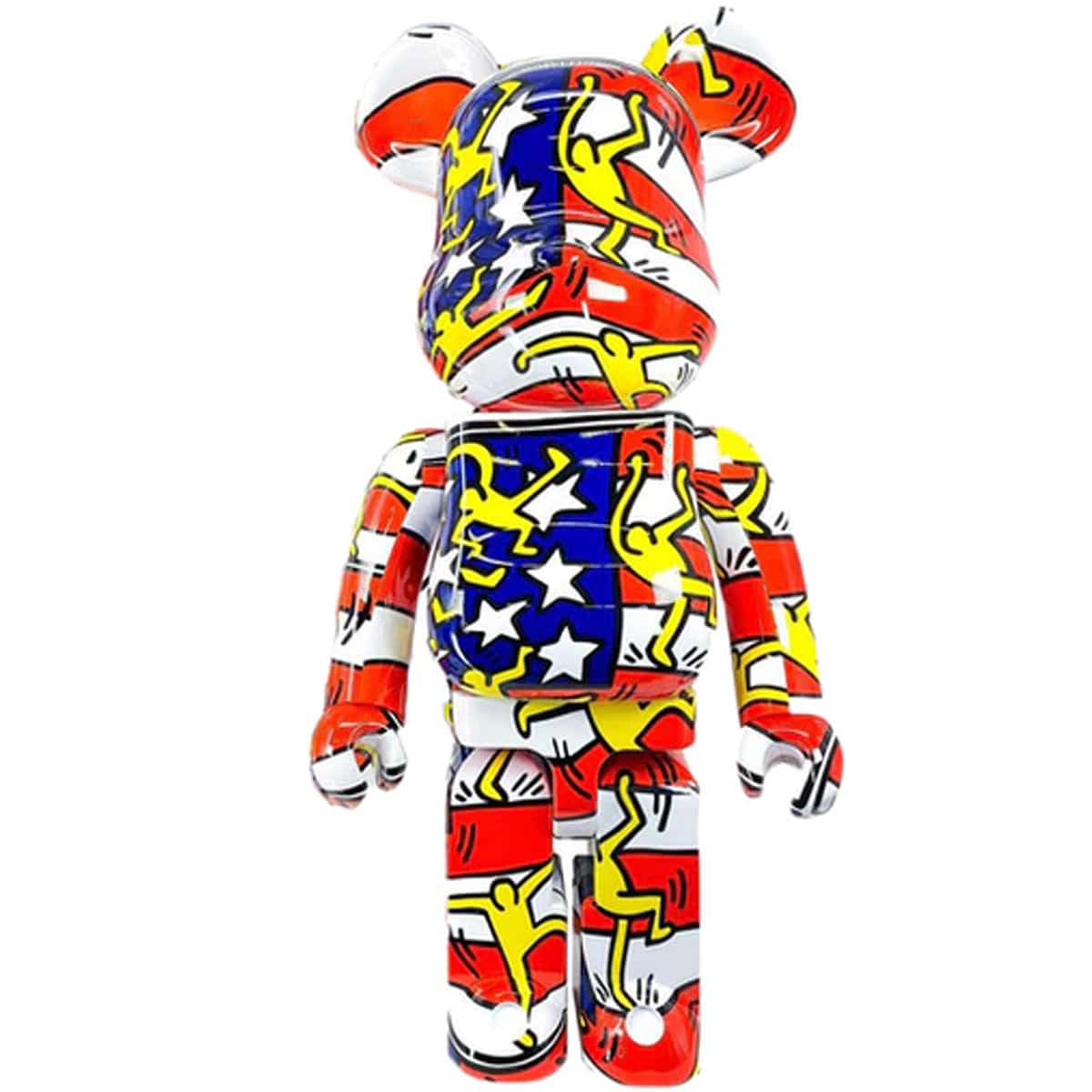Keith Haring #7 USA Flag 1000% Bearbrick by Medicom Toys