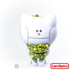 Crystal Green Camo Hello Kitty 8” Figure by Quiccs Embellished with crystals from Swarovski®