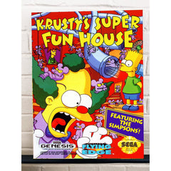Krusty's Fun House - The Simpsons Gallery Wrapped Canvas Print 12x16