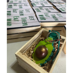 Let Them Eat War!! Avocado Grenade Resin Sculpture by JesseJFR