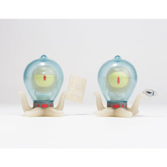 Kang & Kodos GID Mini Figure + GID Pin Set Simpsons Kidrobot IamRetro Exclusive