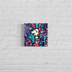 'The Monstera Within' 12x12 Gallery Wrapped Canvas Print by Oddgrass