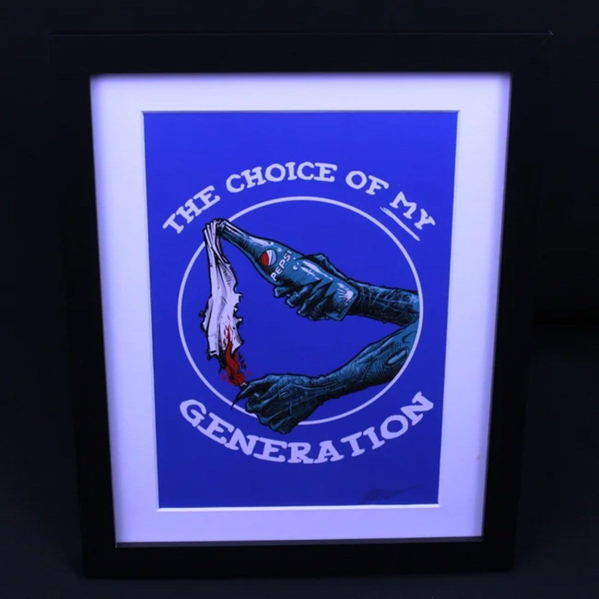 'My Choice Molotov' Lithograph Print Signed by Godmachine