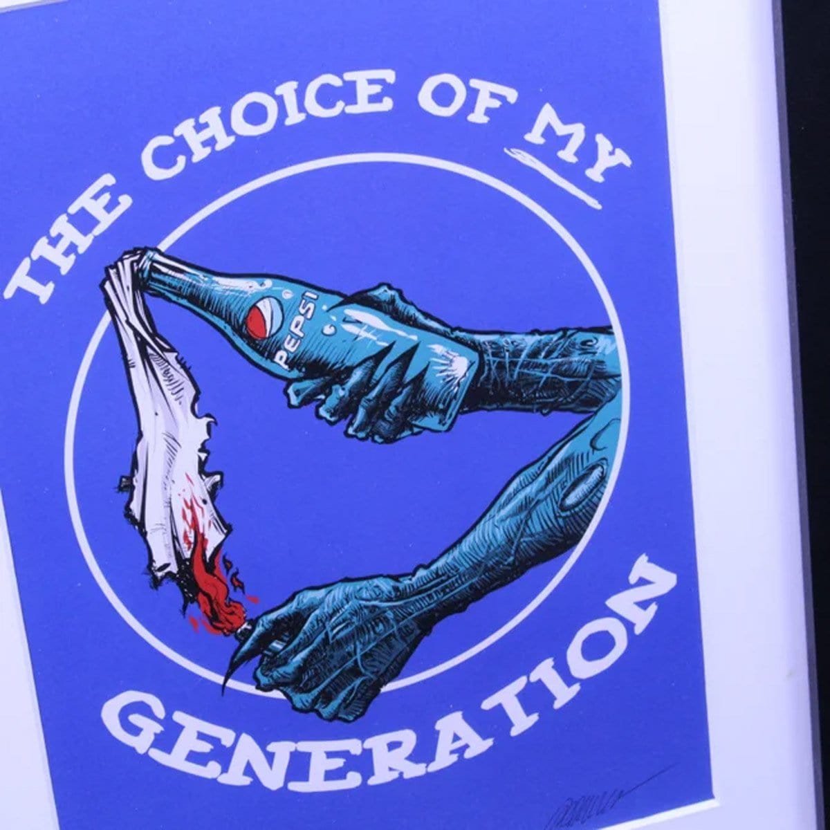 'My Choice Molotov' Lithograph Print Signed by Godmachine