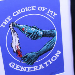 'My Choice Molotov' Lithograph Print Signed by Godmachine