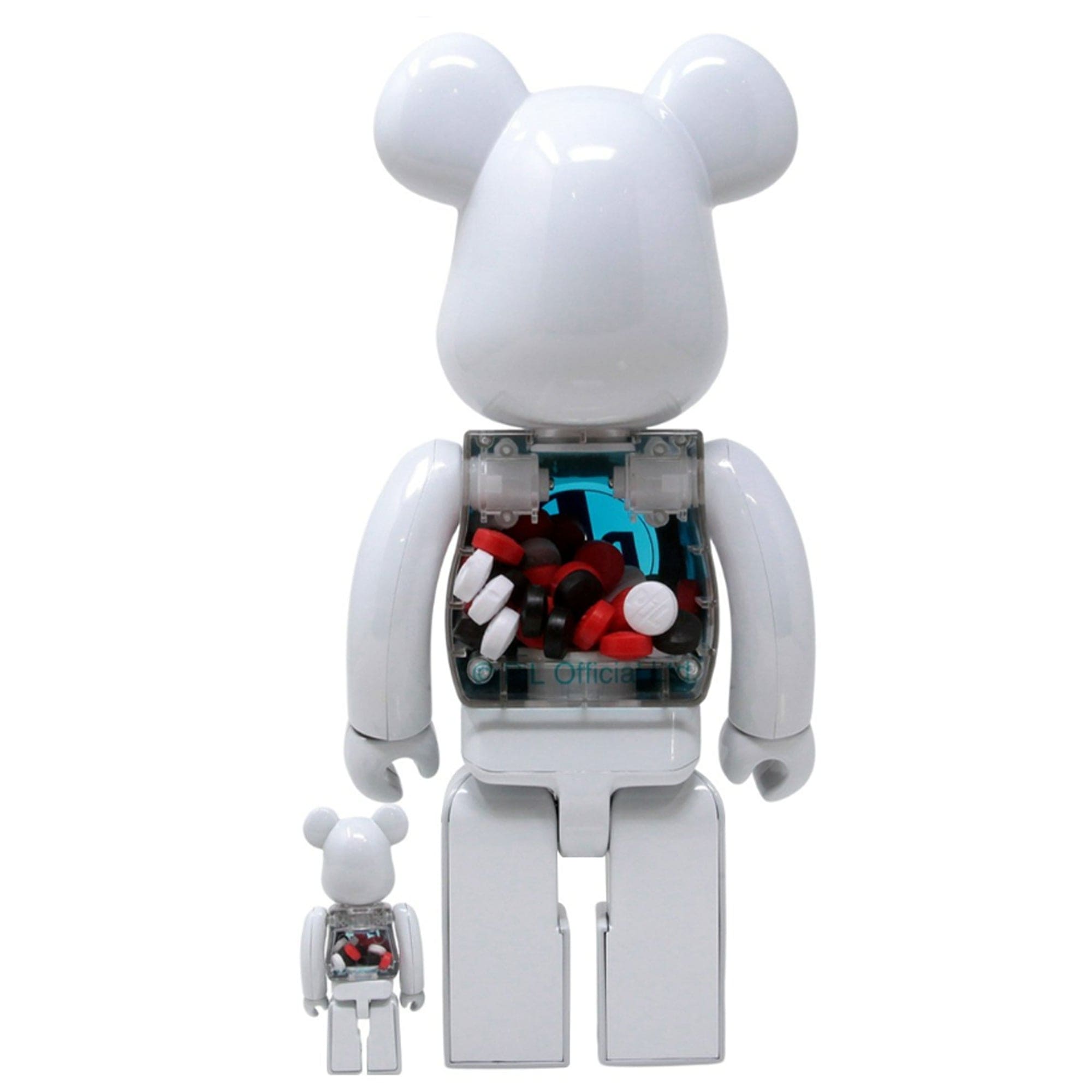 Đồ Chơi Mô Hình Bearbrick Oasis White Chrome Màu Xám Size 100% + 400 Đồ Chơi Mô Hình Bearbrick Oasis White Chrome Màu Xám Size 100% + 400