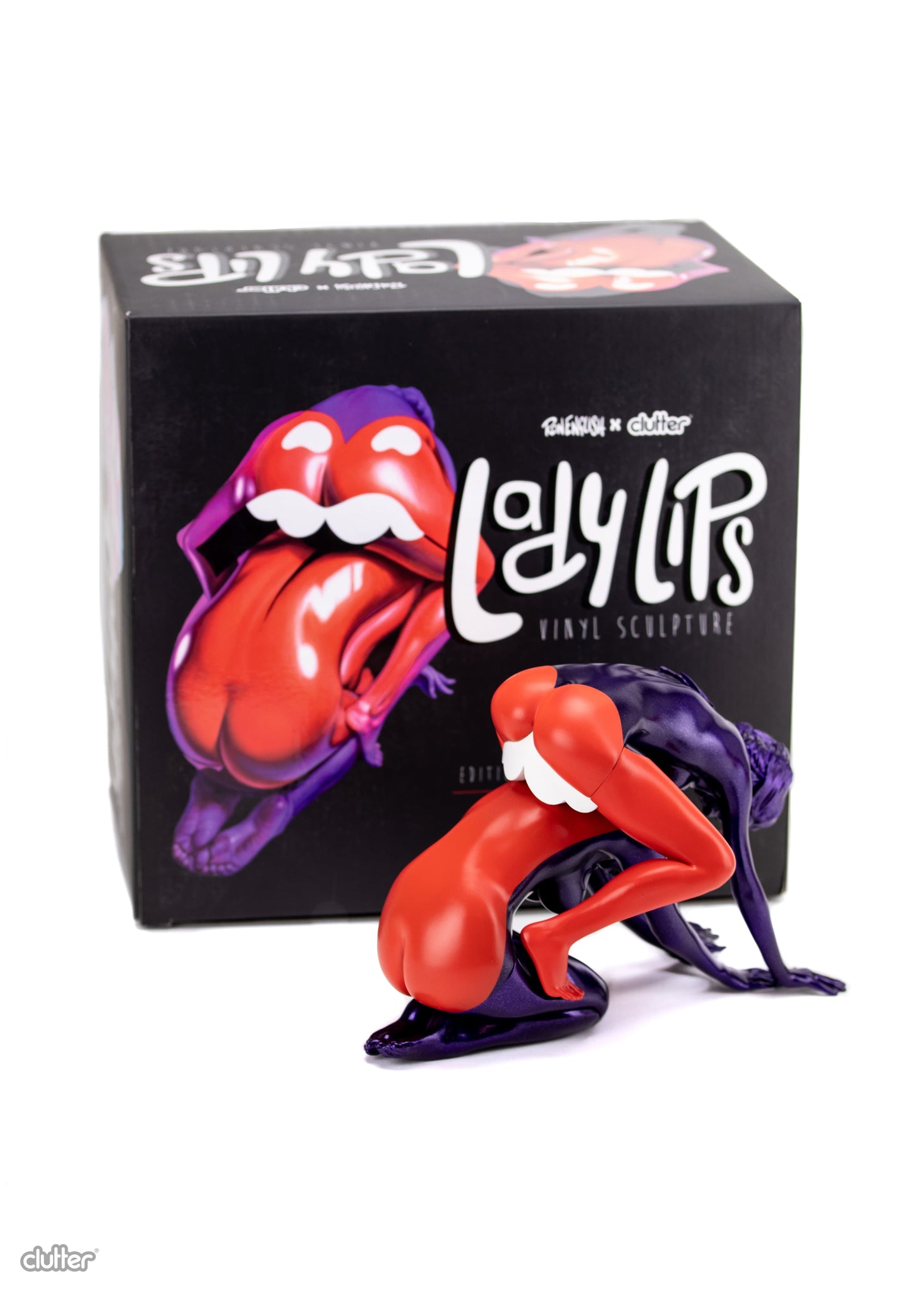 Lady Lips Art Sculpture by Ron English x Clutter - IamRetro Exclusive