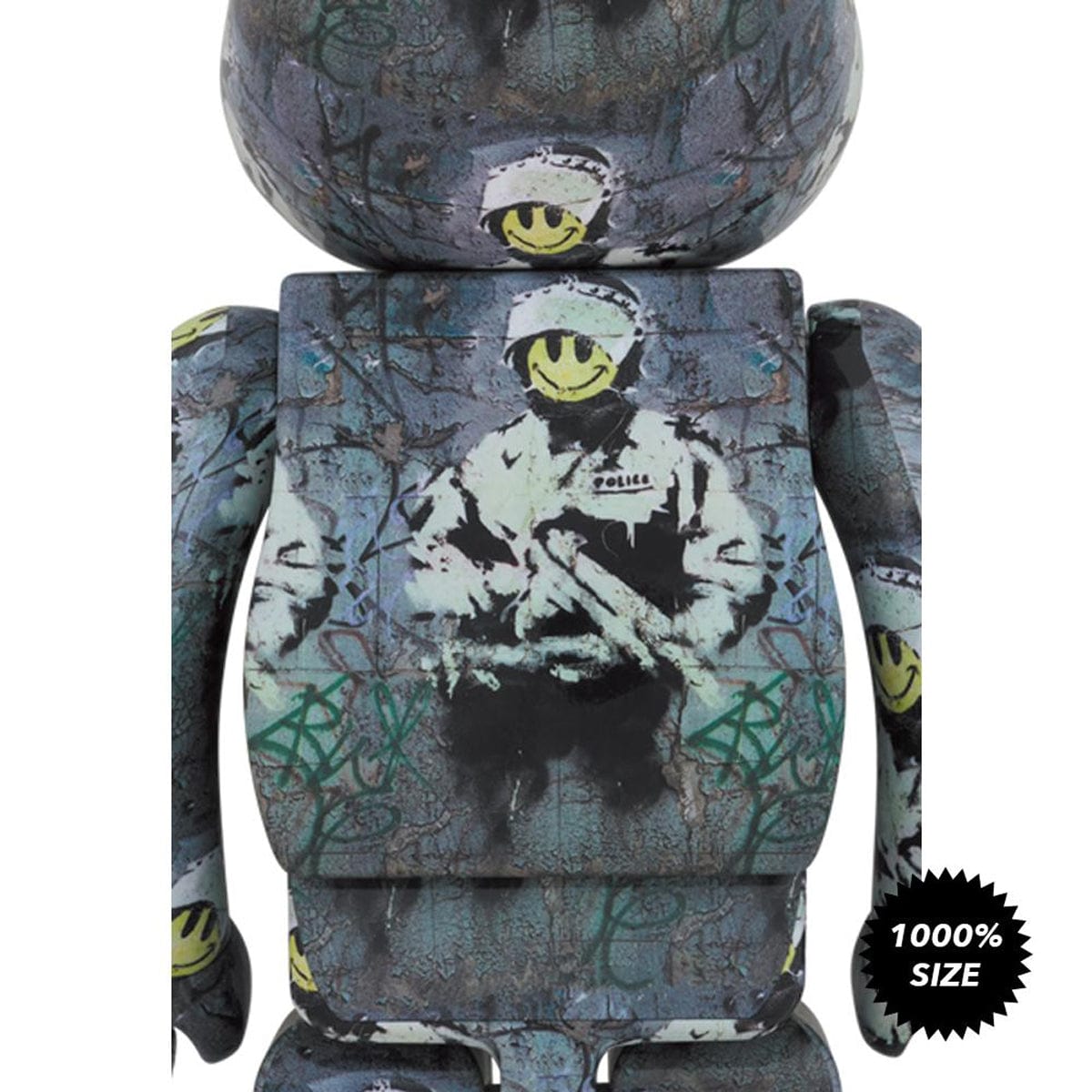 Banksy Riot Cop 1000% Bearbrick by Medicom