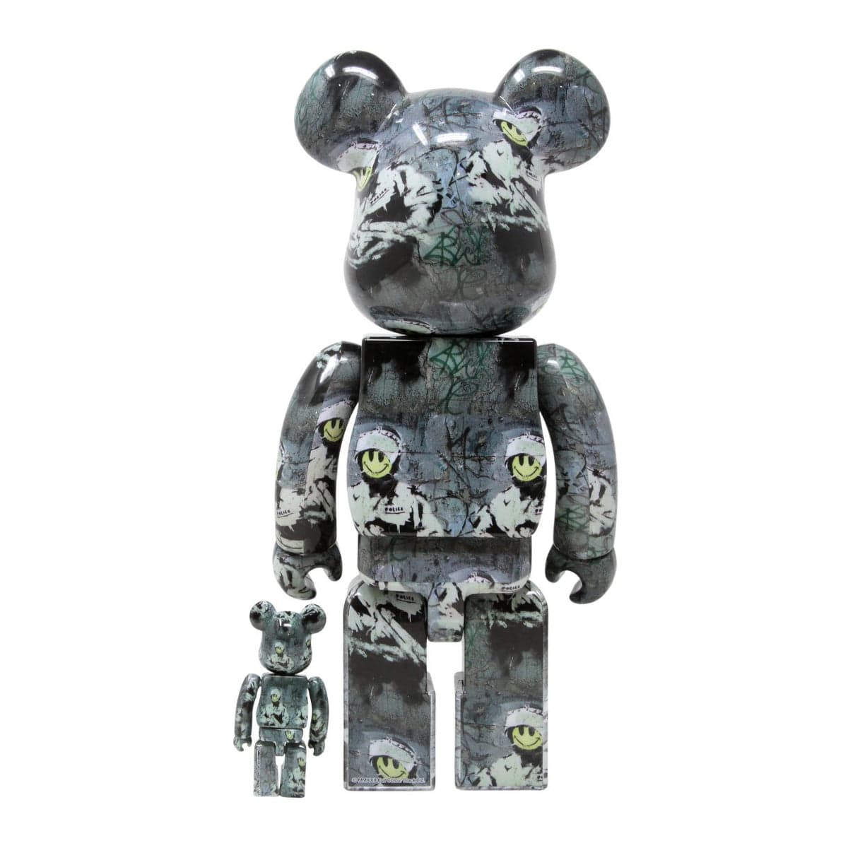 Banksy Riot Cop 400% + 100% Bearbrick Combo by Medicom