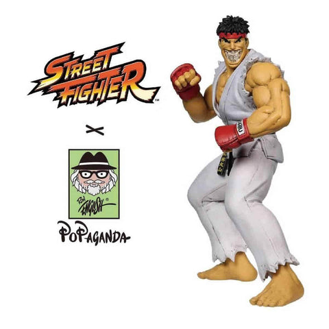 Ryu Grin 15" Vinyl Figure by Ron English Popaganda x Street Fighter