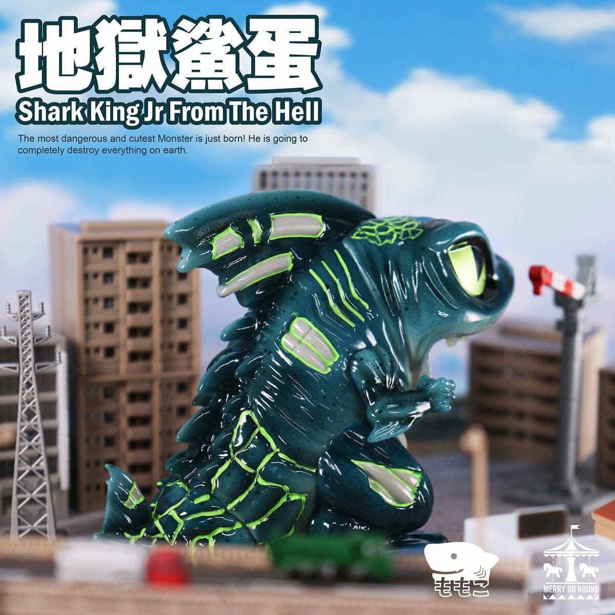 Shark King Jr From Hell Vinyl Figure by Merry Go Round