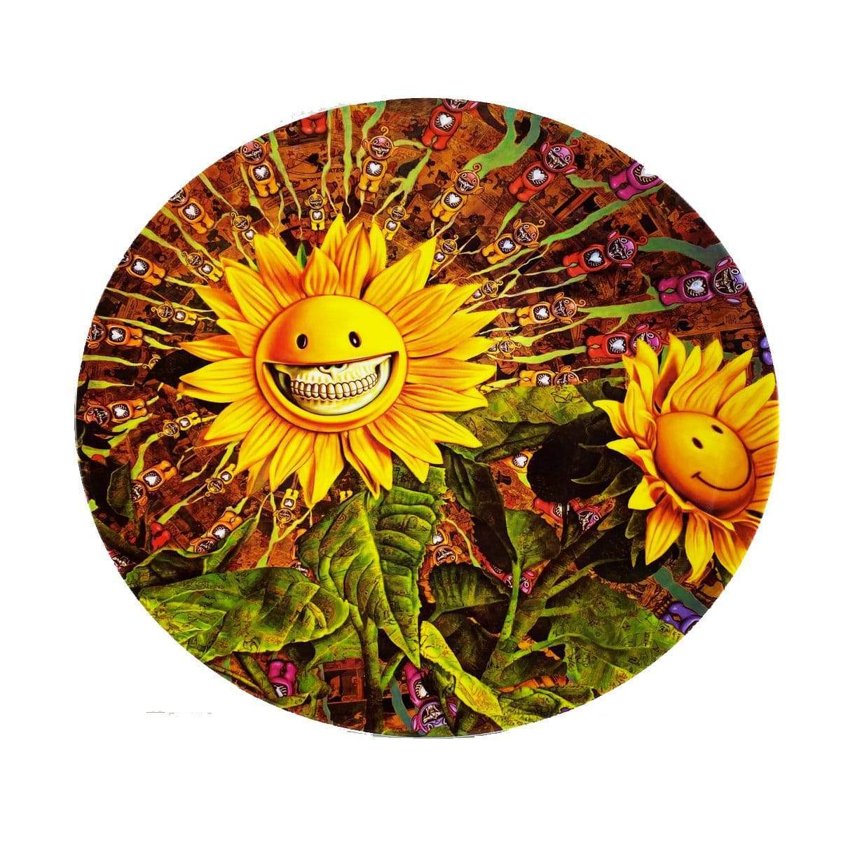 Sunflower Grin Small Plate by Ron English Popaganda