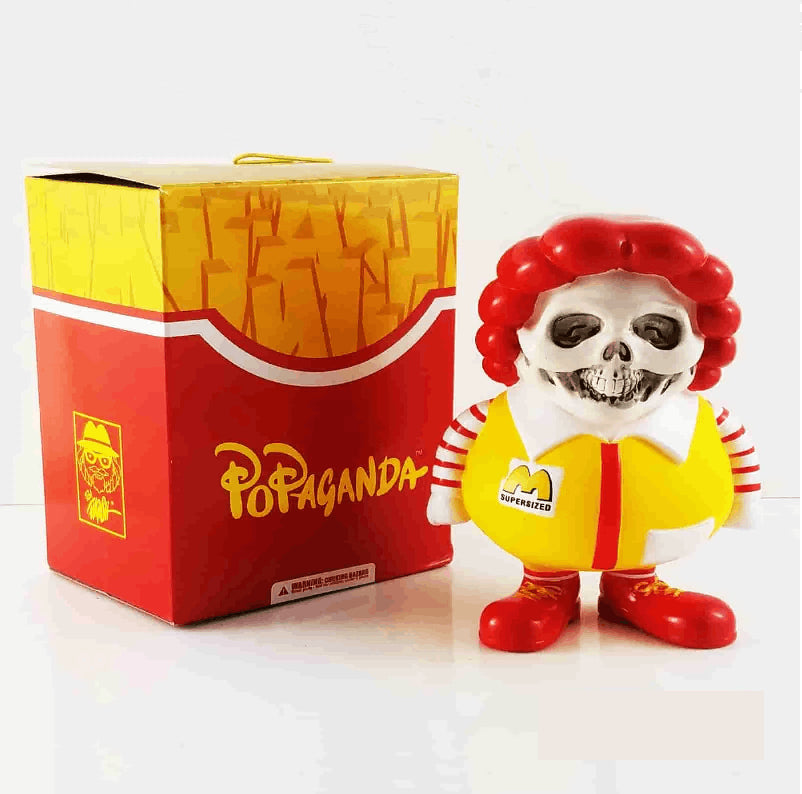 Skull X-Ray MC Supersized 3-inch Mini FIgure - by Ron English Popaganda Mindstyle