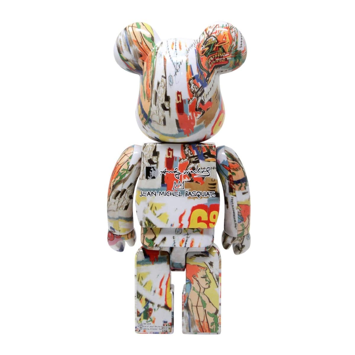 Andy Warhol x Basquiat #4 Bearbrick 400% by Medicom