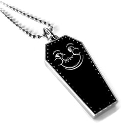 Black Coffin Necklace Pendant by Junk Yard