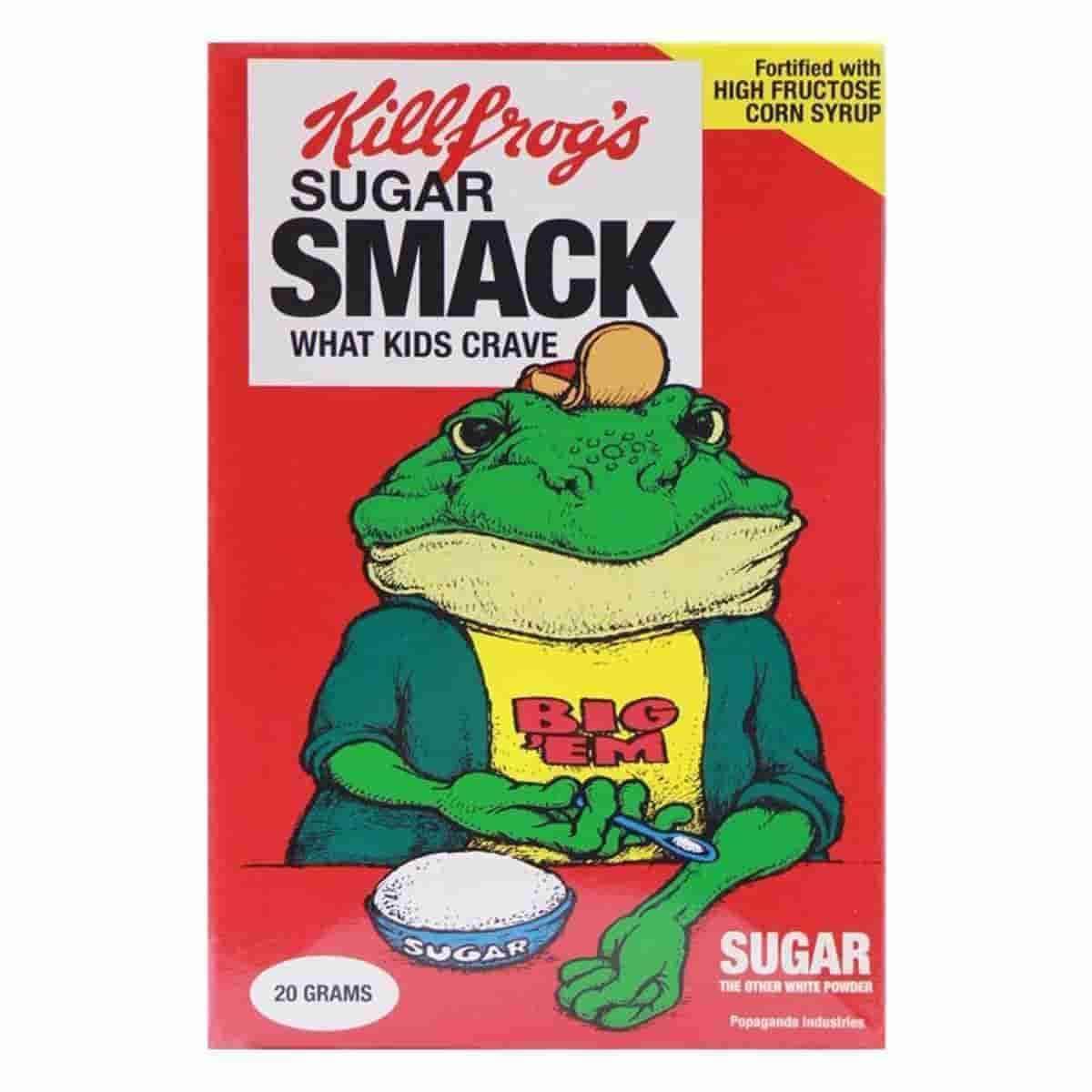 Drug'em Killfrog's Sugar Smack - Cereal Killers Mini Figure by Ron English Popaganda
